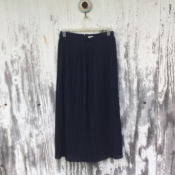 💙 J.CREW Pleated Maxiskirt