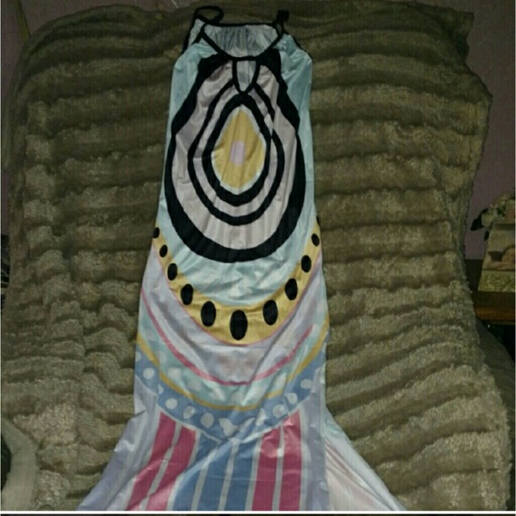 🌟 STOLEN 🌟 Blue Maxi Dress - Picture 2 of 3