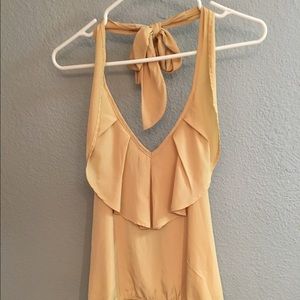 Yellow halter