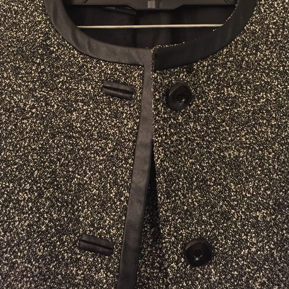 Plus Size Salt & Pepper trimmed in Leather - Picture 2 of 3