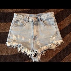 UNIF Bab Shorts | high waisted denim shorts