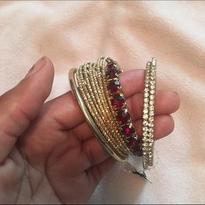 Gold bangle set