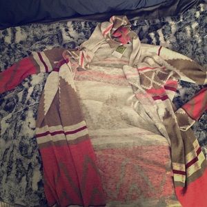 Cardigan with hoodie
