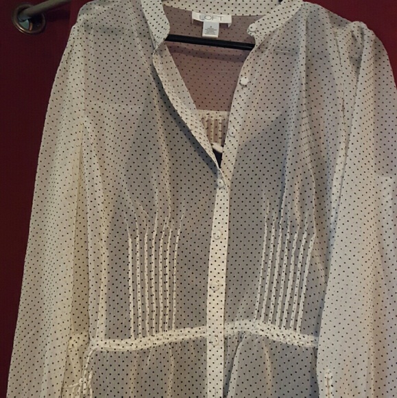Sheer polka-dot top - Picture 1 of 1