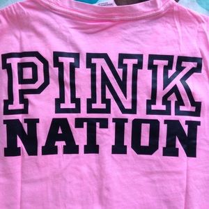 NWT CS PINK FROCKET TEE AND CAMPUS CROP LEGGING