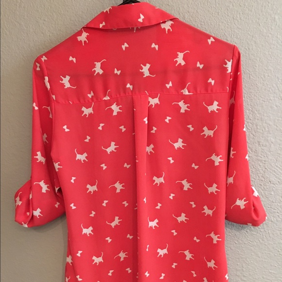 Express Cat Button Up - Picture 2 of 2