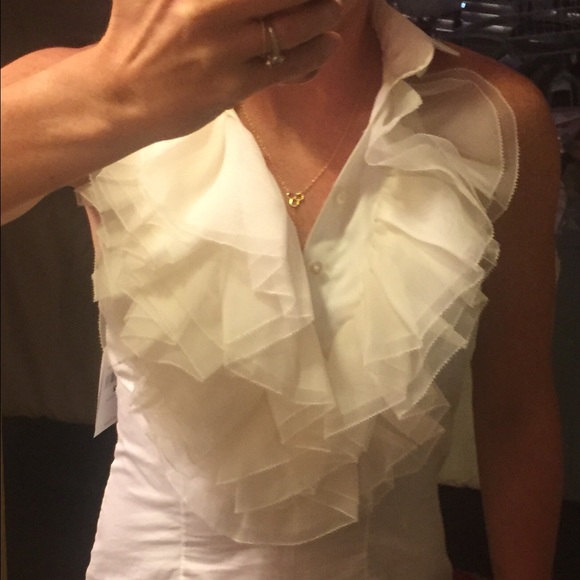 Ralph Lauren collection size 2 button down ruffle