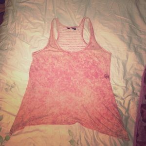 Pink Fox Tie-dye-like tank