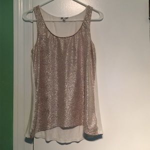 Sparkly Gold Tank Top