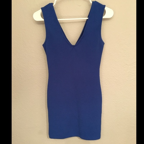 Blue mini dress