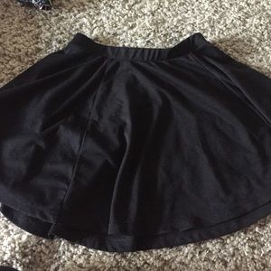 Black skater skirt