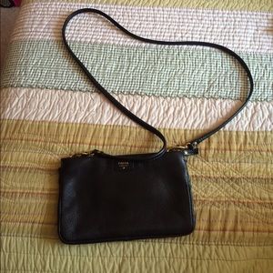 Black fossil shoulder bag