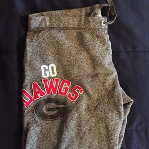 UGA pink sweat pants