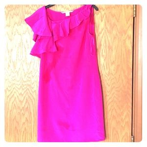 Diane von Furstenberg fuschia dress