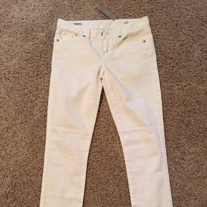 NWT JCrew white toothpick ankle jeans