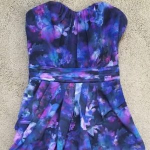 GUESS Strapless Bombay Floral Dress