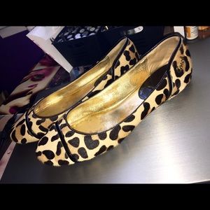 Coach Leopard flats