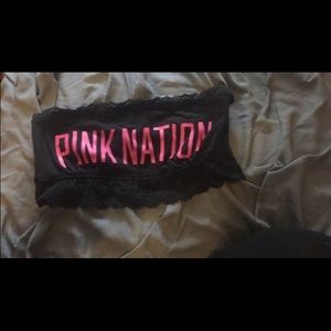 Pink nation lace bralete