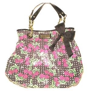 Betsey Johnson purse! Roses and sequins.