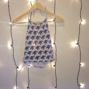 Palm tree halter! (Brandy Melville)