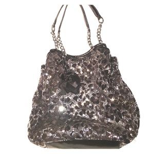 Betsey Johnson purse with sequins.