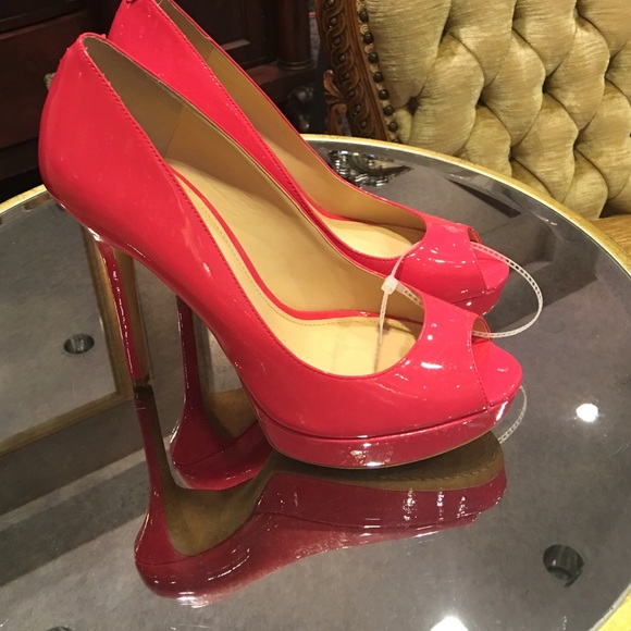 Size 10 Pink open toe heel
