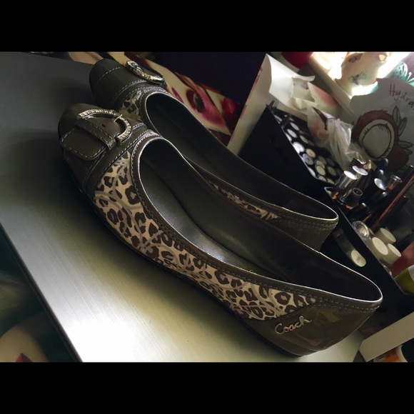 Coach Remmi Ocelot Print Flats