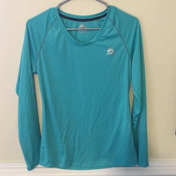 Workout Shirt Long Sleeve / Teal / Large