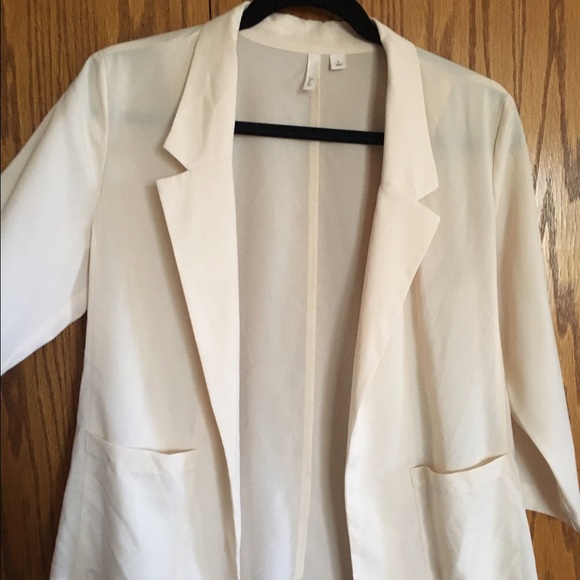 Cream boyfriend style blazer