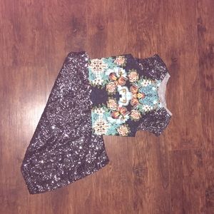 Two piece sequence outfit never worn