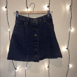 Brandy denim button up skirt!
