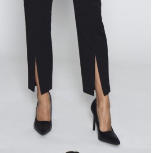 C/Meo Collective || Black Split Leg Skinny Pants - Picture 3 of 4