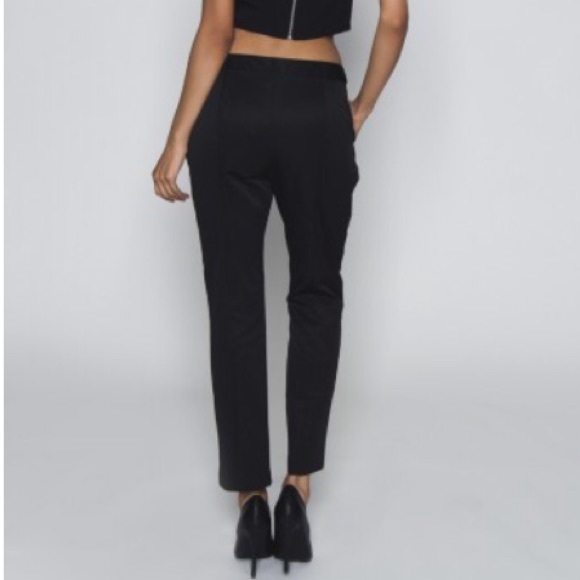 C/Meo Collective || Black Split Leg Skinny Pants - Picture 4 of 4