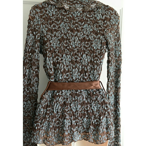 SOLD! Ann Ferriday Chocolate & Blue Set - Picture 3 of 4