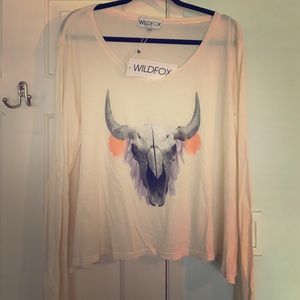 Wildfox Cherie skull longsleeve