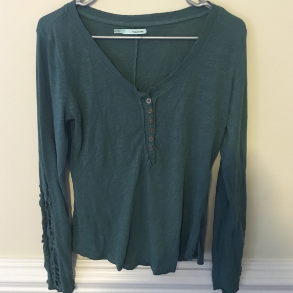 Hunter Green Blouse / Medium