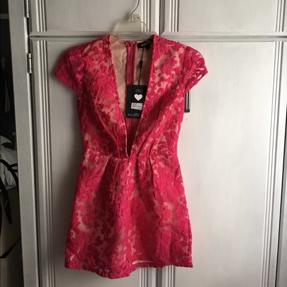 Missguided fuschia lace romper! - Picture 2 of 5