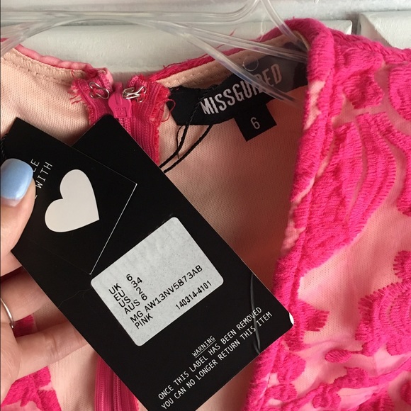 Missguided fuschia lace romper! - Picture 4 of 5