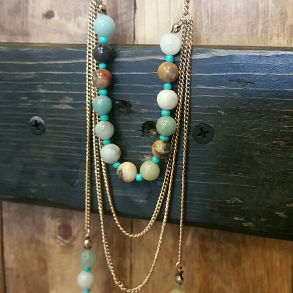 ❎SOLD❎Tassel Drop Necklace Set - Picture 3 of 4