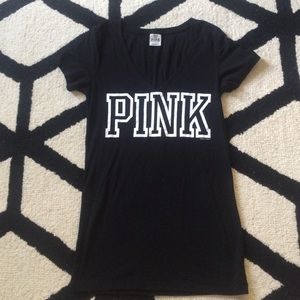 Black PINK Logo V-Neck