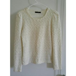 [SOLD] Korean Brand Cream Blouse Top