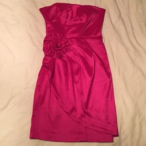 Strapless Pink Cocktail Dress