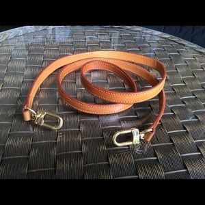 LV leather cross body strap