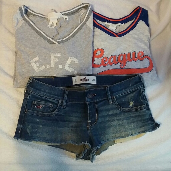 Bundle 2 shirt 1 pair of shorts