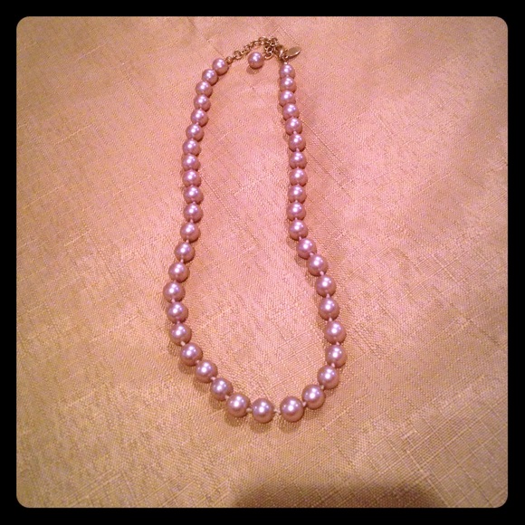 Nolan Miller pink pearl necklace