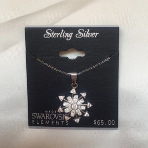 Sterling silver snowflake with Swarovski elements
