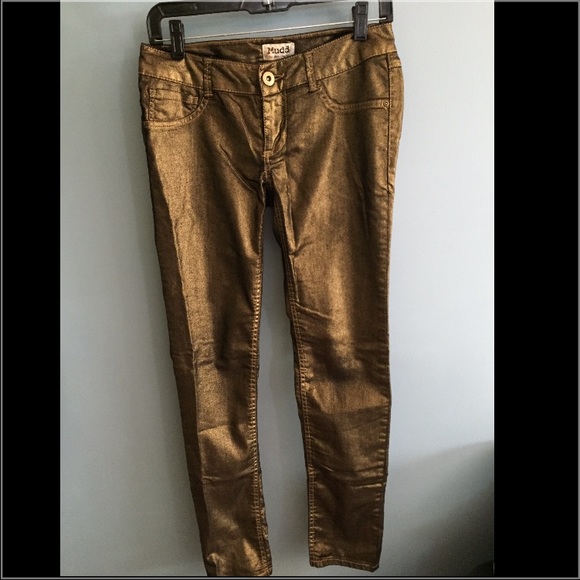 Metallic jeans