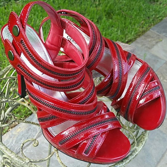 NWOT Gladiator Platform Zipper Patent Heel