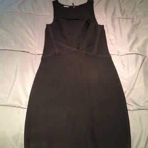 Bodycon Black Bebe Dress (medium)