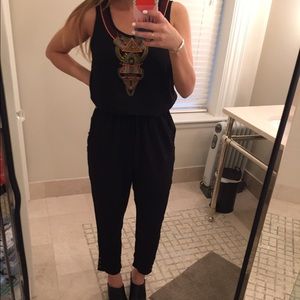 Anthropologie Embellished Jumpsuit
